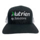Jeb Burton Nutrien Ag Solutions 10 Black White Snapback Hat front