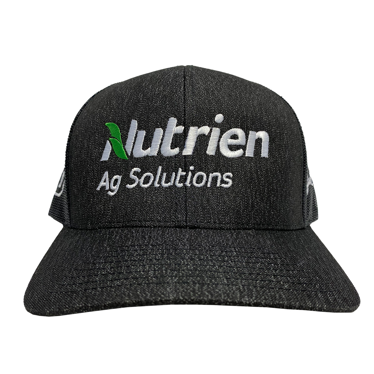 Jeb Burton Nutrien Ag Solutions 10 Charcoal Heather Snapback Hat front